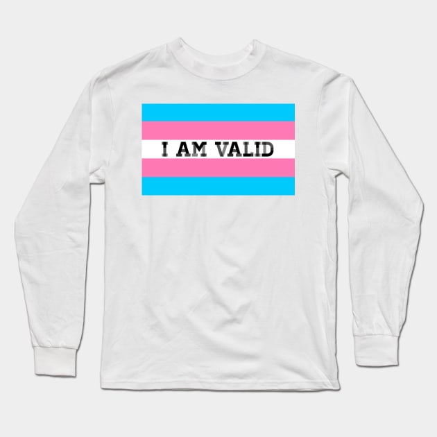Trans Support Long Sleeve T-Shirt by NaughtyHaughty